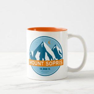 Caneca De Café Em Dois Tons Monte Sopris Colorado Stars Moon