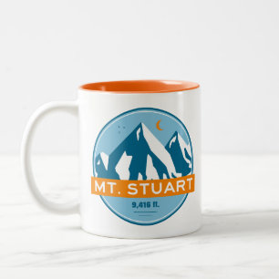 Caneca De Café Em Dois Tons Monte Stuart Washington Stars Moon