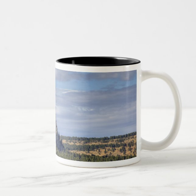Caneca De Café Em Dois Tons Monumento Nacional Devils Tower (Direita)