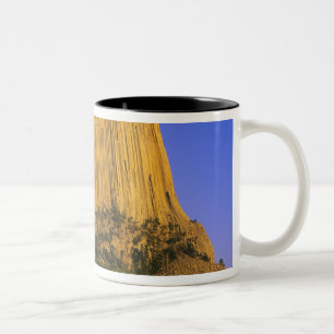 Caneca De Café Em Dois Tons Monumento Nacional Devils Tower em Wyoming