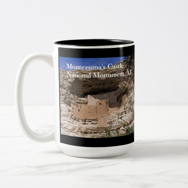 Caneca De Café Em Dois Tons Monumento Nacional do Castelo de Montezuma (Esquerda)