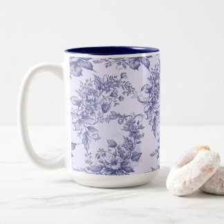 Caneca De Café Em Dois Tons Moody Elegance And Vintage Charm