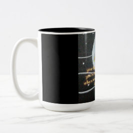 Caneca De Café Em Dois Tons Moon Rosa Mug