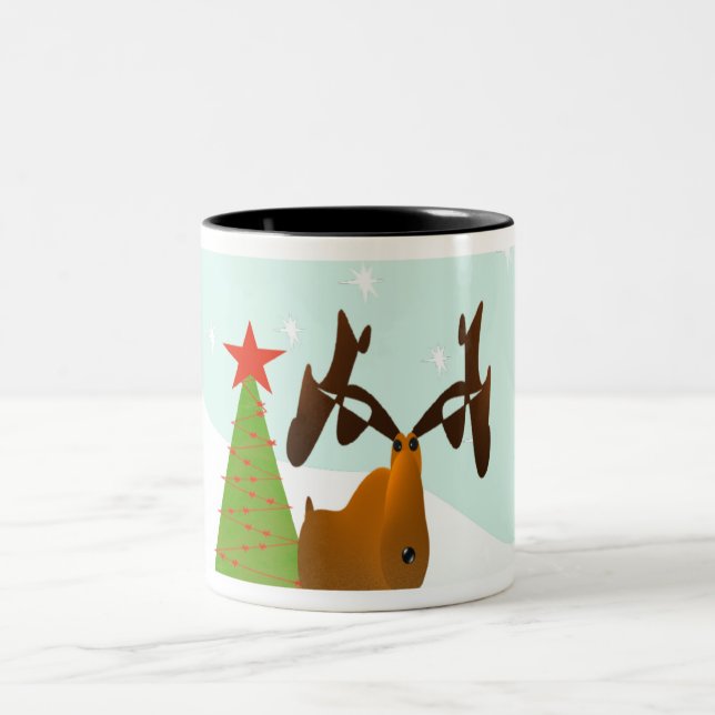 Caneca De Café Em Dois Tons Moose Natal (Centro)