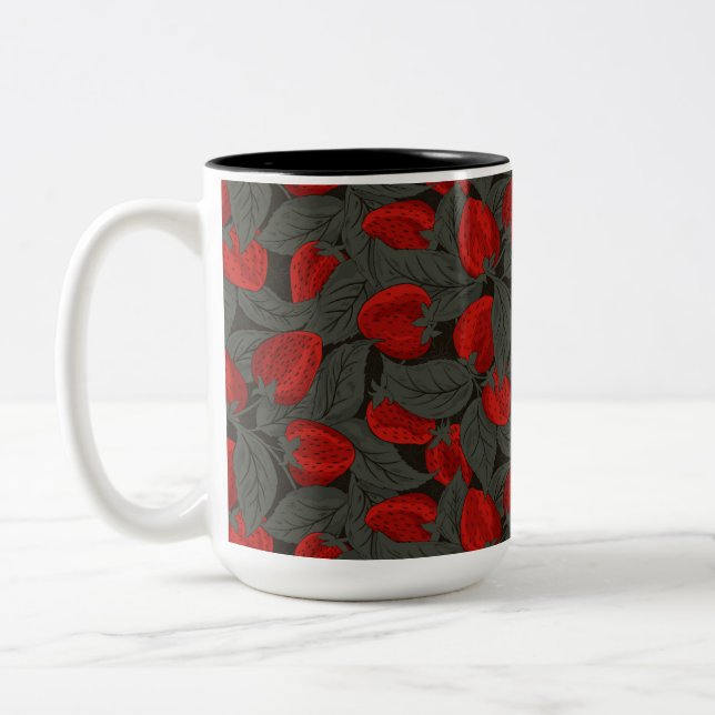 Caneca De Café Em Dois Tons Morango  (Esquerda)