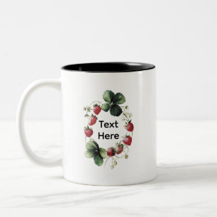 Caneca De Café Em Dois Tons Morangueiro engraçado