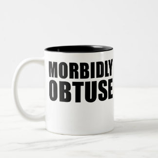 Caneca De Café Em Dois Tons Morbidem Obtuse Novelty Engraçado