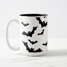 Morcegos Assustadores de Halloween Padrão de Desig