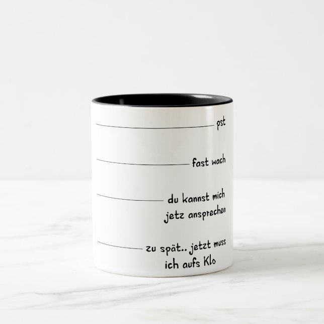 Caneca De Café Em Dois Tons Morgenmuffel taça (Centro)