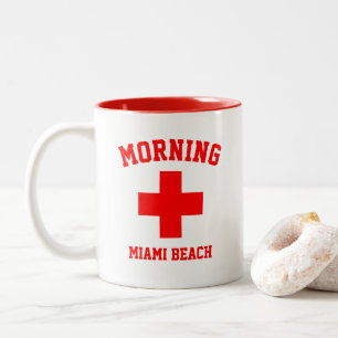 Caneca De Café Em Dois Tons Morning Lifesaver Personalize o Café Mug