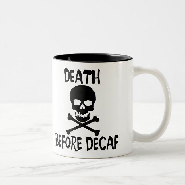 CANECA DE CAFÉ EM DOIS TONS MORTE ANTES DO DECAF (Direita)