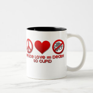 Caneca De Café Em Dois Tons Morte ao Cupido
