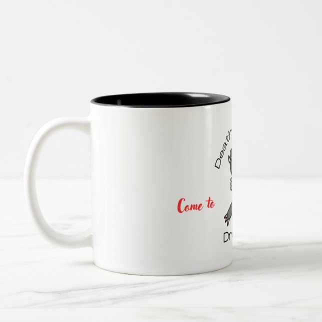 Caneca De Café Em Dois Tons Morte por Cima (Esquerda)