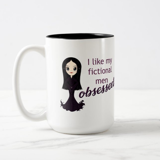 Caneca De Café Em Dois Tons Morticia Obssou Mug (Esquerda)