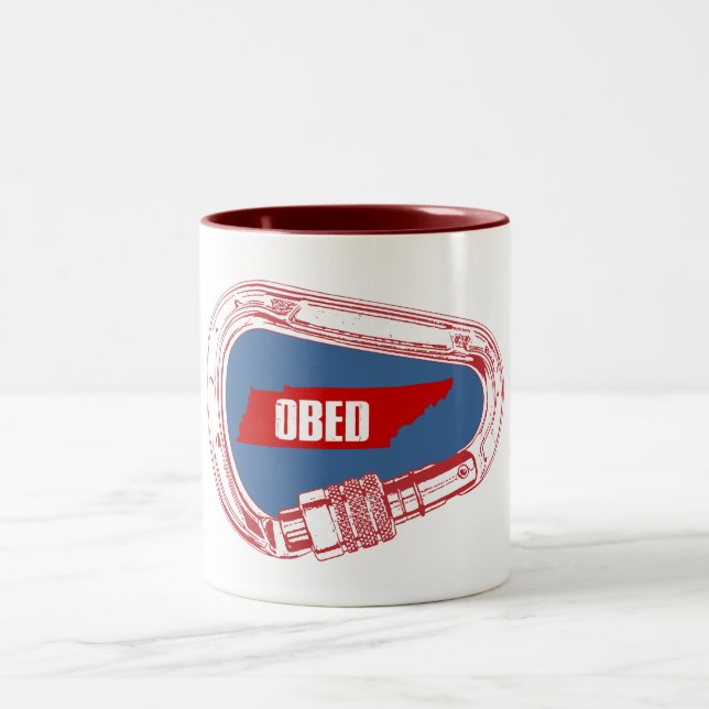 Caneca De Café Em Dois Tons Mosquetão de Escalada Obed (Centro)