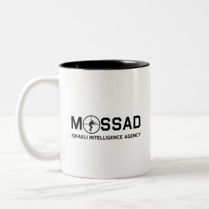 Caneca De Café Em Dois Tons Mossad - Agência Israelita de Informações - IDF
