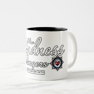 Caneca De Café Em Dois Tons Mostre gentileza a estranhos