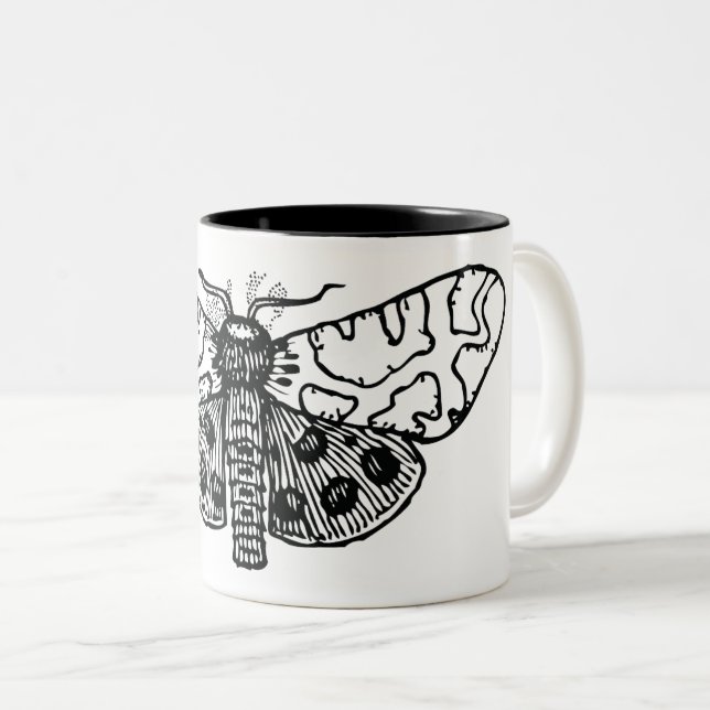 Caneca De Café Em Dois Tons Moth (Frente Esquerda)