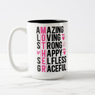 Caneca De Café Em Dois Tons Mother