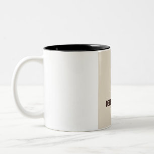 Caneca De Café Em Dois Tons Motivado Por Café E Determinação Co Motivacional