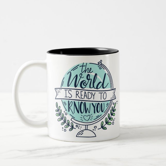 Caneca De Café Em Dois Tons Motivational Coffee Mug - You are your limits (Esquerda)