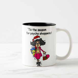 Caneca De Café Em Dois Tons Motivo Para Compradores Psicopatas