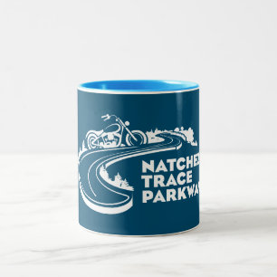 Caneca De Café Em Dois Tons Motocicleta Natchez Trace