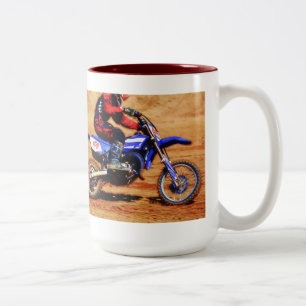 Caneca De Café Em Dois Tons Motocross Dirt Bike Champion Racer 4
