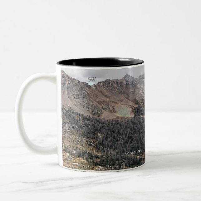 Caneca De Café Em Dois Tons Mountain Mug - Bacia de Chicago (Esquerda)