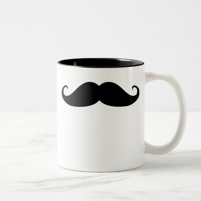 Caneca De Café Em Dois Tons Moustache! (Direita)