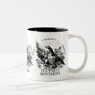 CANECA DE CAFÉ EM DOIS TONS MOVIMENTO DO TEA PARTY