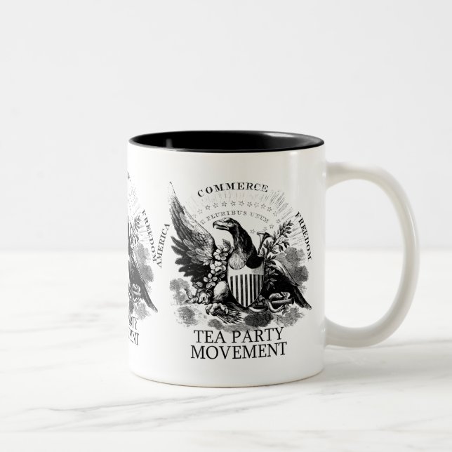 CANECA DE CAFÉ EM DOIS TONS MOVIMENTO DO TEA PARTY (Direita)