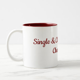 Caneca De Café Em Dois Tons Movimento feminista de escolha única sem filhos 4B