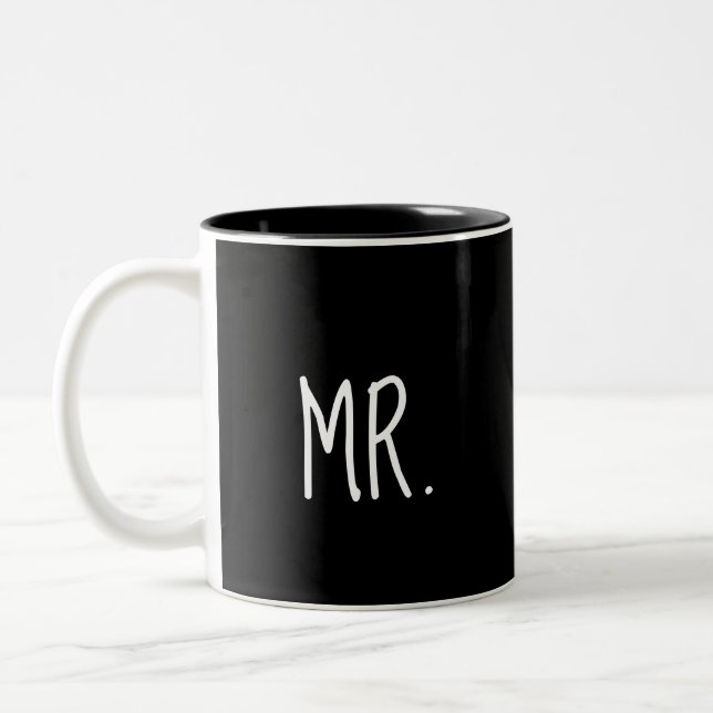 Caneca De Café Em Dois Tons MR Novamente (Esquerda)