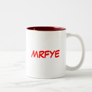 Caneca De Café Em Dois Tons MRFYE agride (estilo 2)