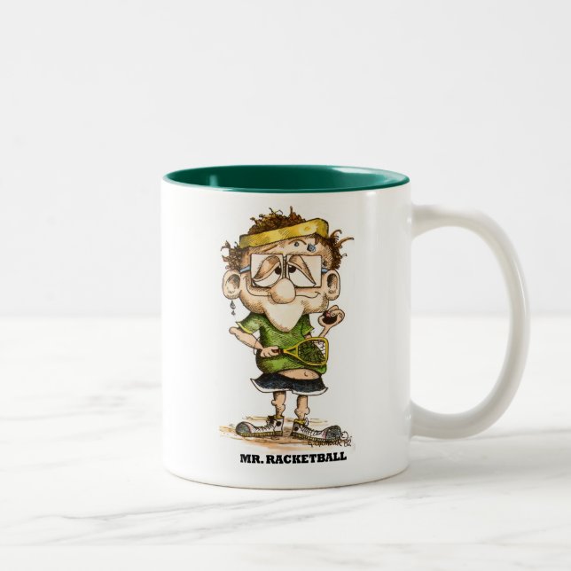 Caneca De Café Em Dois Tons mrracketball (Direita)