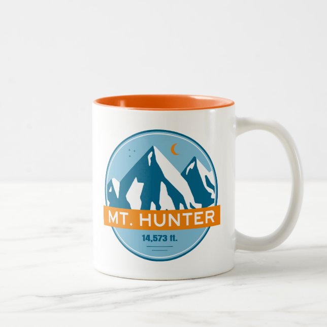Caneca De Café Em Dois Tons Mt. Hunter Alaska Stars Moon (Direita)