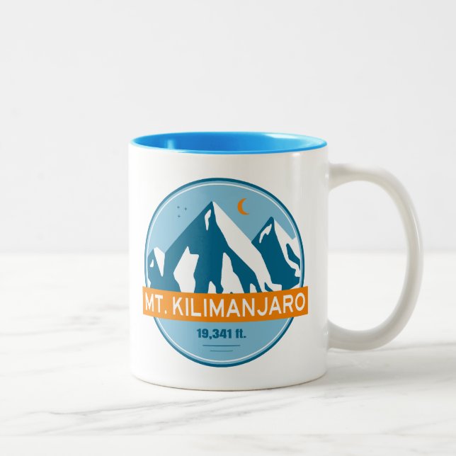Caneca De Café Em Dois Tons Mt. Kilimanjaro Stars Moon (Direita)