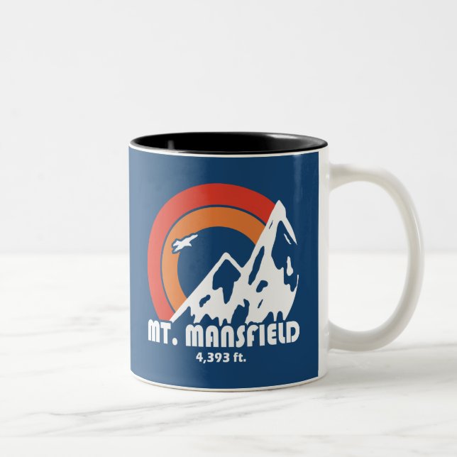 Caneca De Café Em Dois Tons Mt. Mansfield Sun Eagle (Direita)