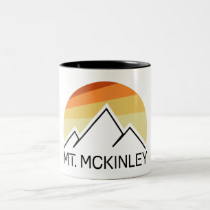 Caneca De Café Em Dois Tons Mt. McKinley Alaska Retro