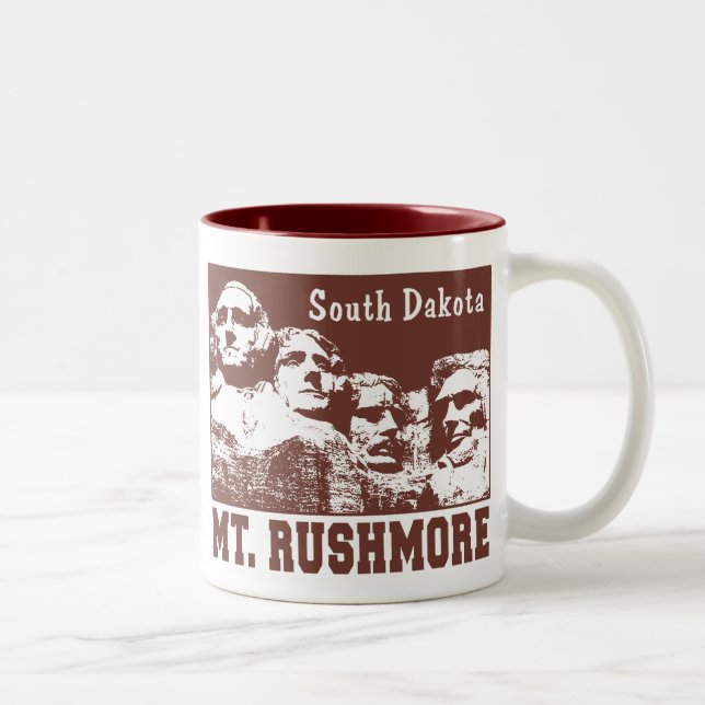 Caneca De Café Em Dois Tons Mt. Rushmore (Direita)
