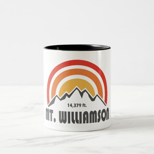 Caneca De Café Em Dois Tons Mt. Williamson California (Centro)