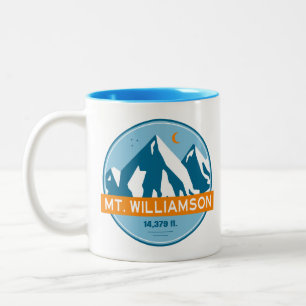 Caneca De Café Em Dois Tons Mt. Williamson California Stars Moon