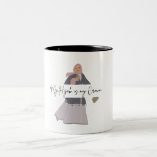 Caneca De Café Em Dois Tons Muçulmano Hijabi Coffee Mug