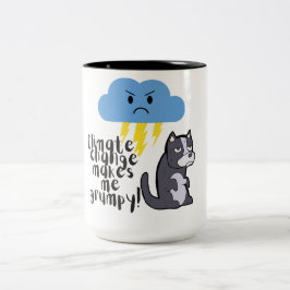 Caneca De Café Em Dois Tons Mudanças climáticas