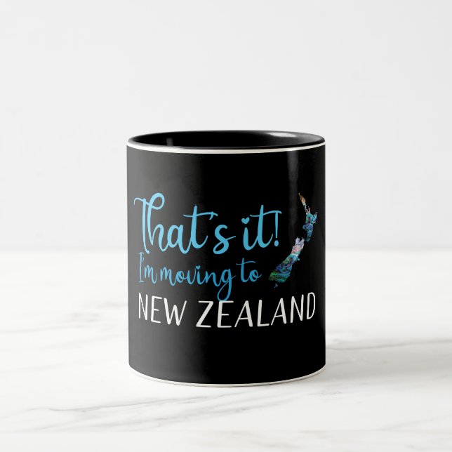 CANECA DE CAFÉ EM DOIS TONS MUDANDO PARA NOVA ZEALAND KIWI PAUA (Centro)