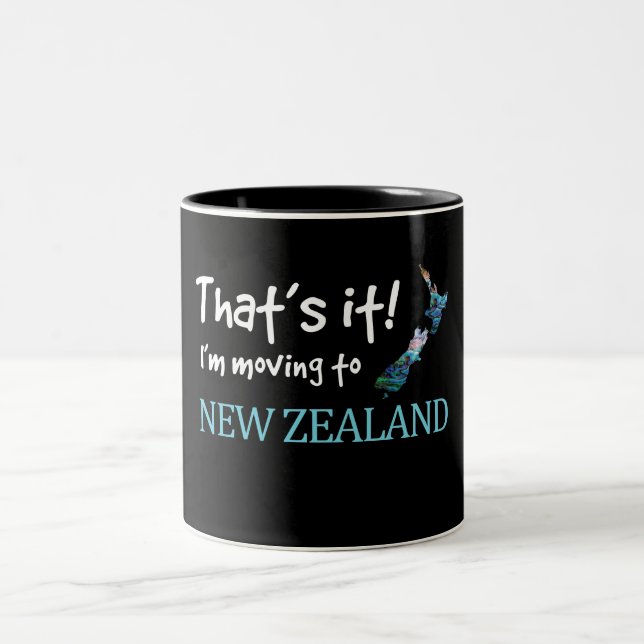 CANECA DE CAFÉ EM DOIS TONS MUDANDO PARA NOVA ZEALAND KIWI PAUA (Centro)
