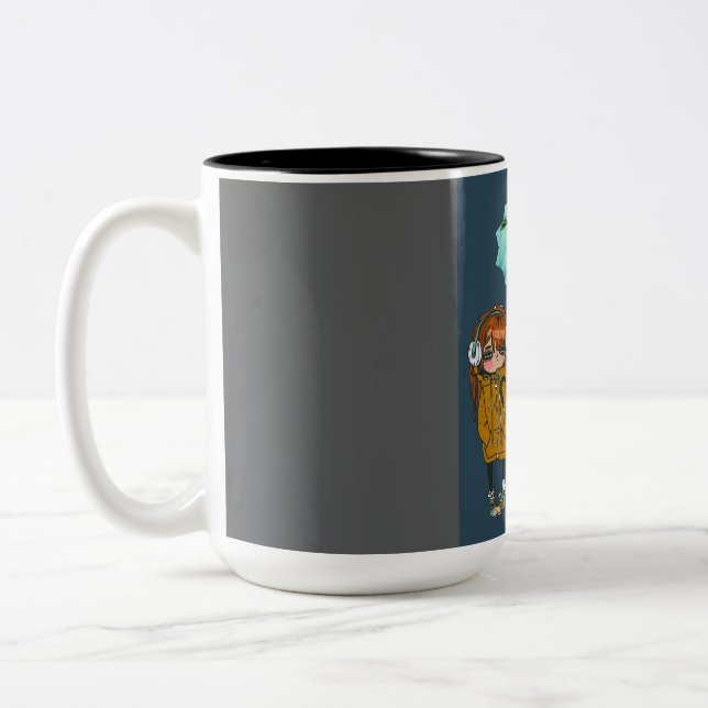 Caneca De Café Em Dois Tons Mug (Esquerda)