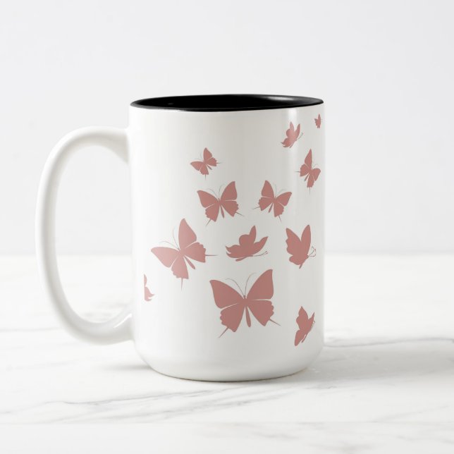 Caneca De Café Em Dois Tons mug (Esquerda)