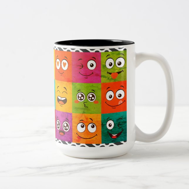 Caneca De Café Em Dois Tons Mug 10$ multifaces (Direita)